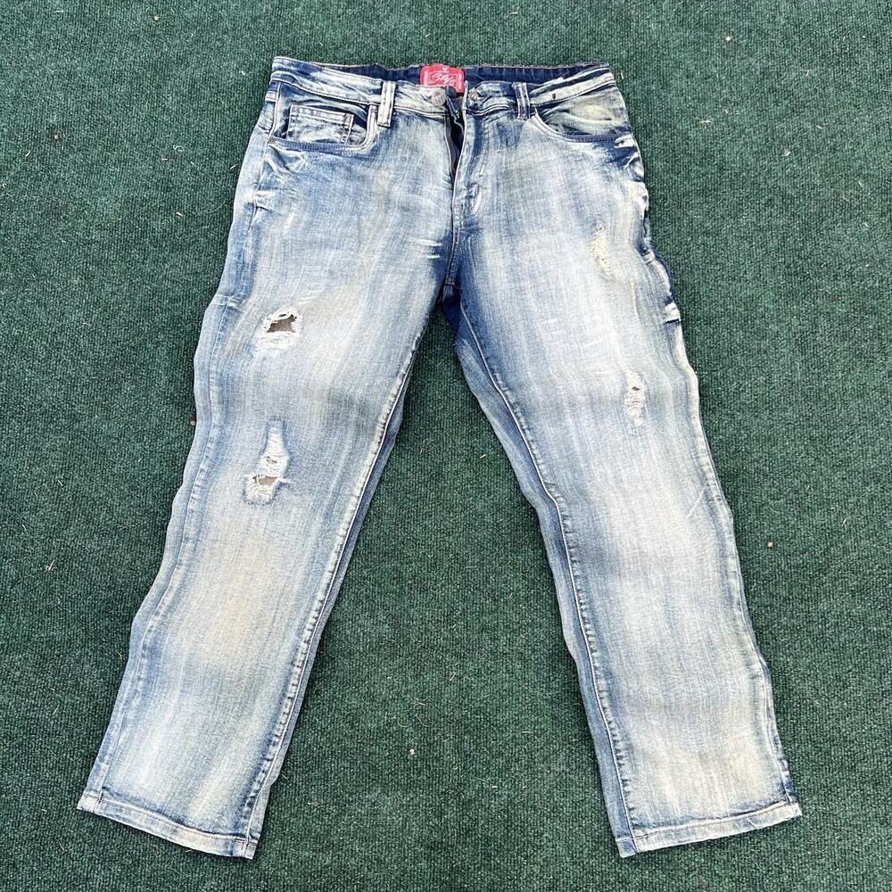 Stylo Jeans RM 930 Distressed Denim Slim Fit Blue Men’s 30x34